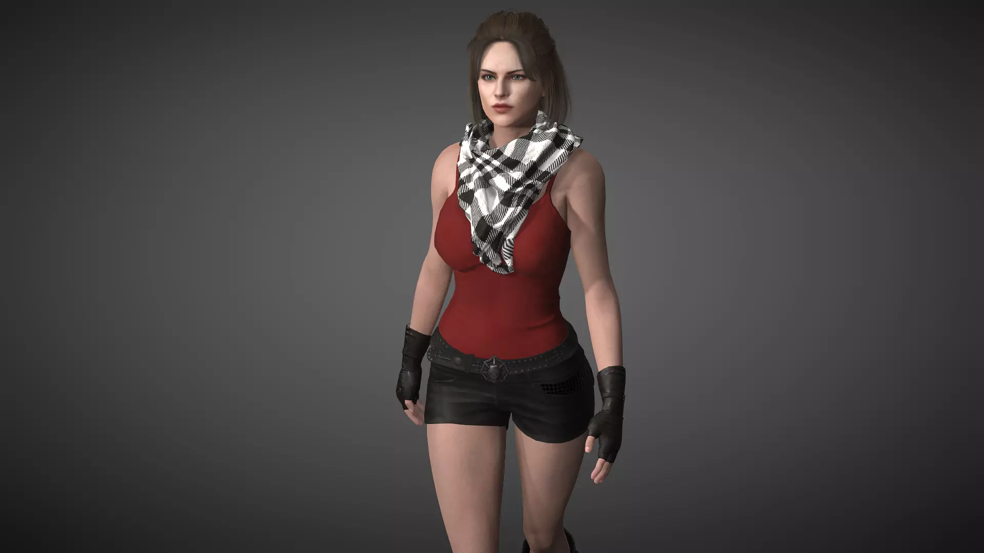 AAA Realistic Female Character 19 Low-poly 3D model_0
