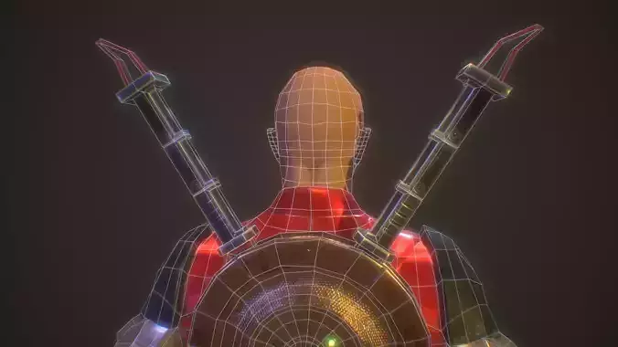 Sci-Fi Armored Warrior