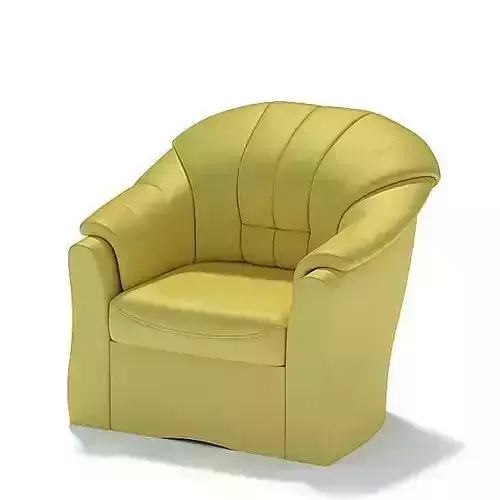 Yellow Leather Armchair