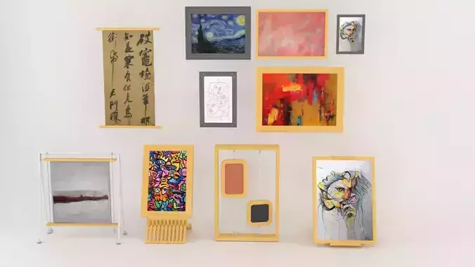 Art Frames 3D model
