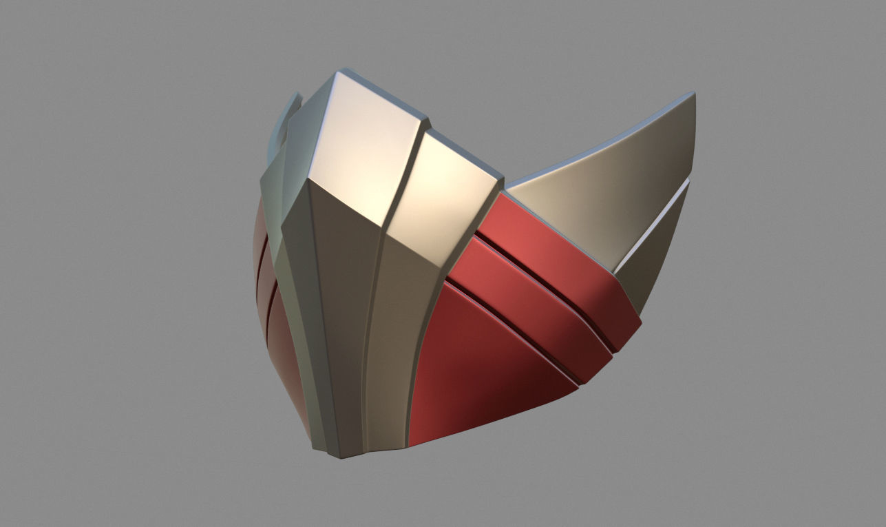 Skarlet Mask for face from MK 11  3D print model_1