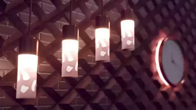 Hanging Light Free 3D model