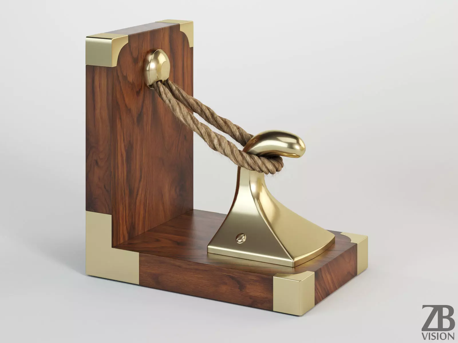 Bollard Bookend 3D model_0