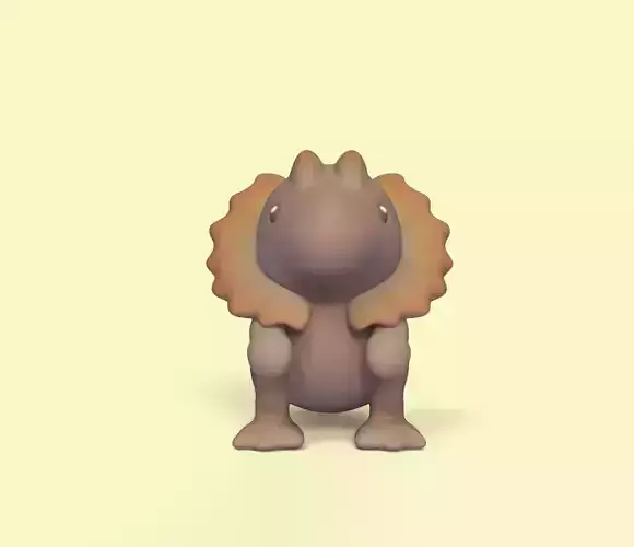 Cute Dilophosaurus 3D print model