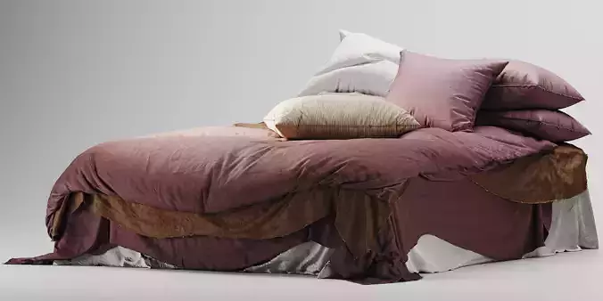 Flocca Linen Bedding 3D model