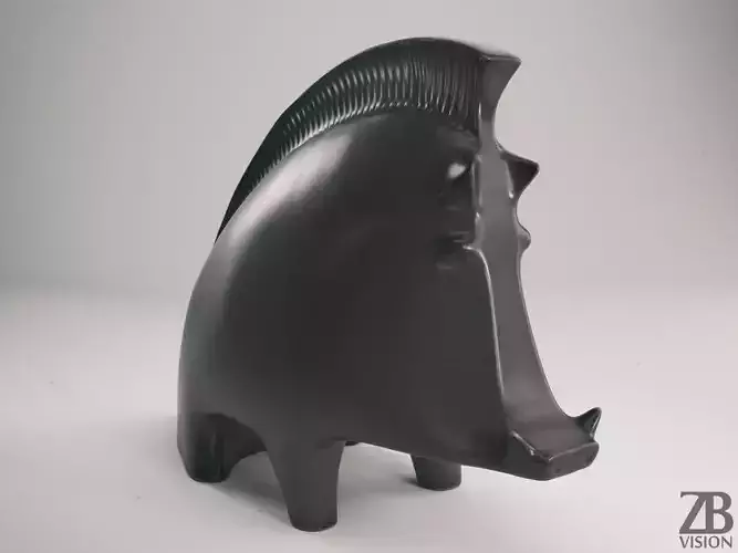 Ceramic Wild Boar 3D model