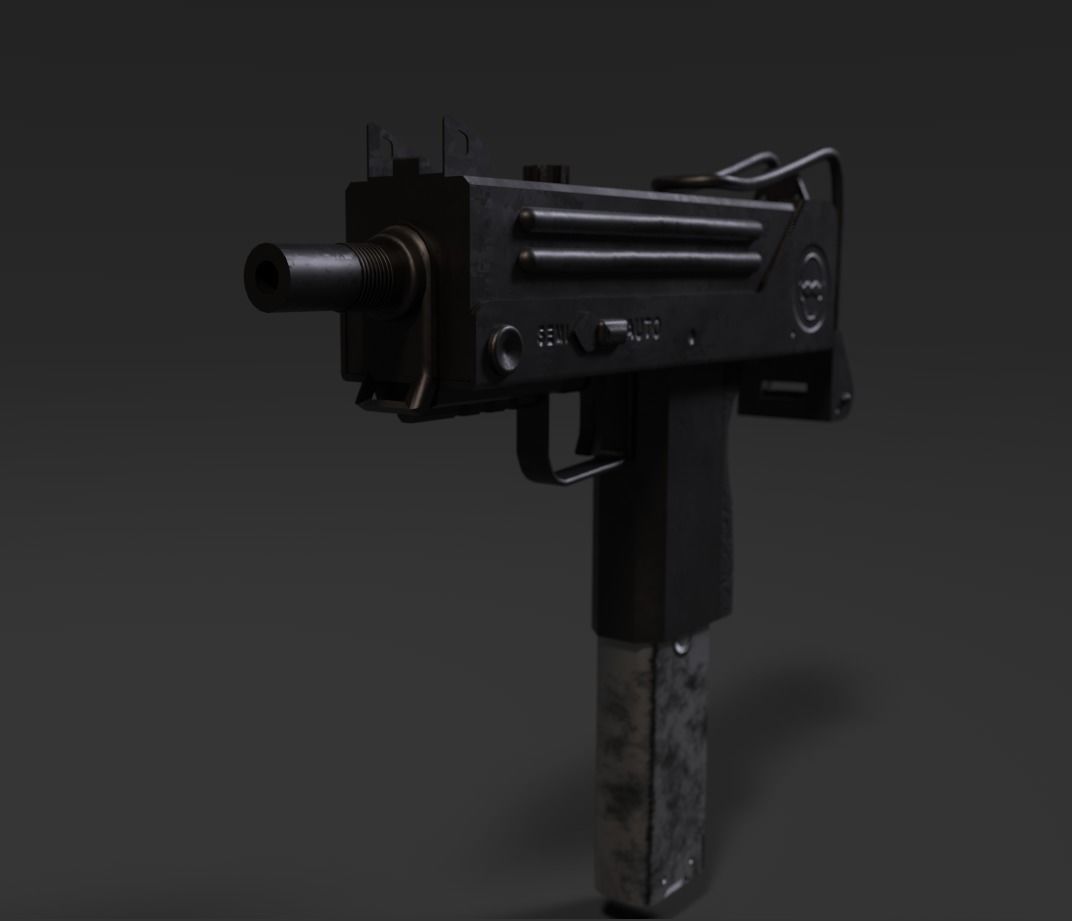 Ingram - Mac 10 3D model_1