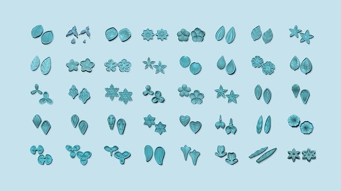 40 EVA Moldings Super Pack - Molding Arrangement Craft 3D Model Collection