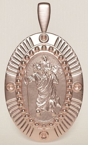 saint Jude medal 3D print model