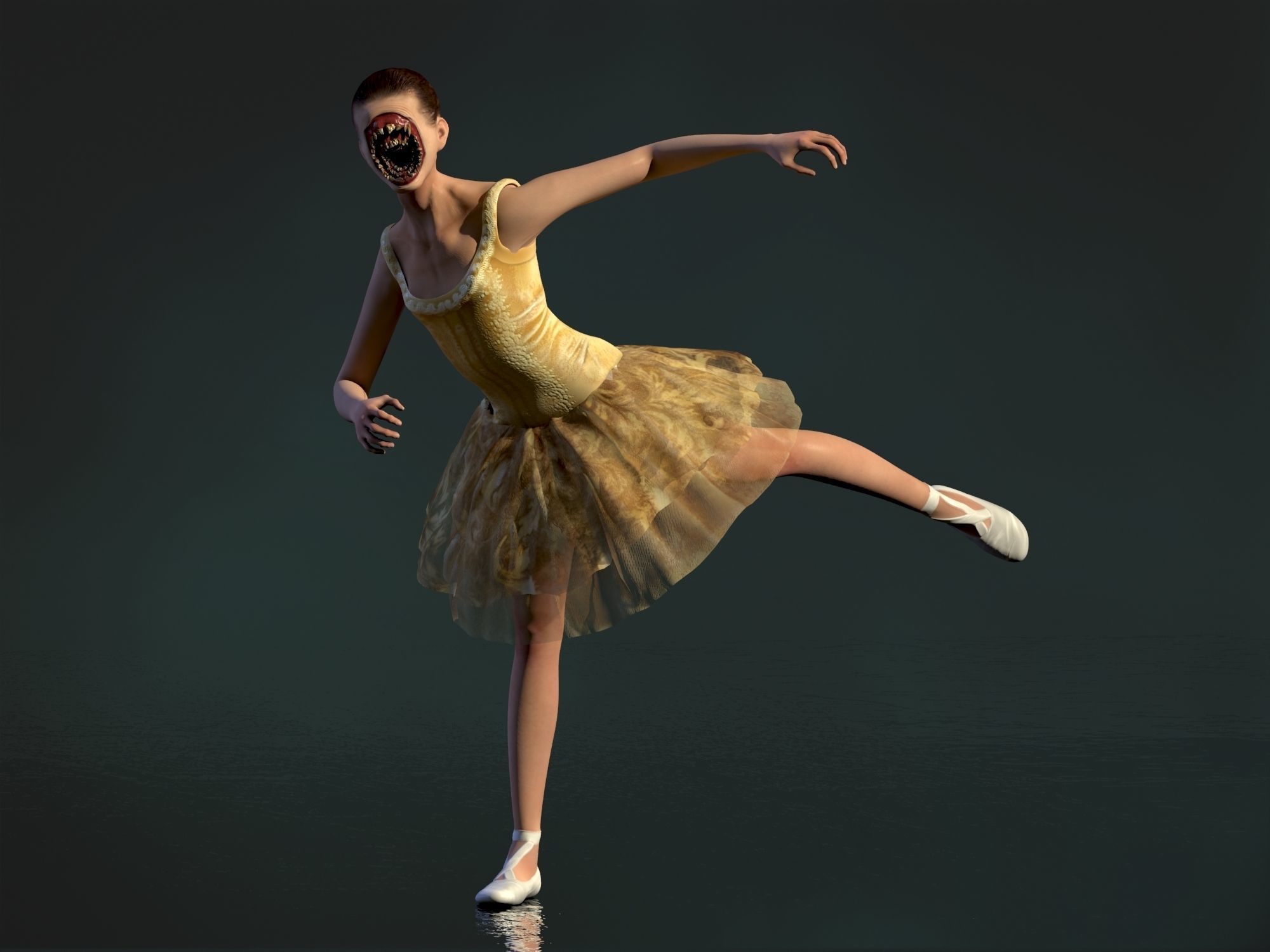 Sugarplum Fairy Low-poly 3D model_12