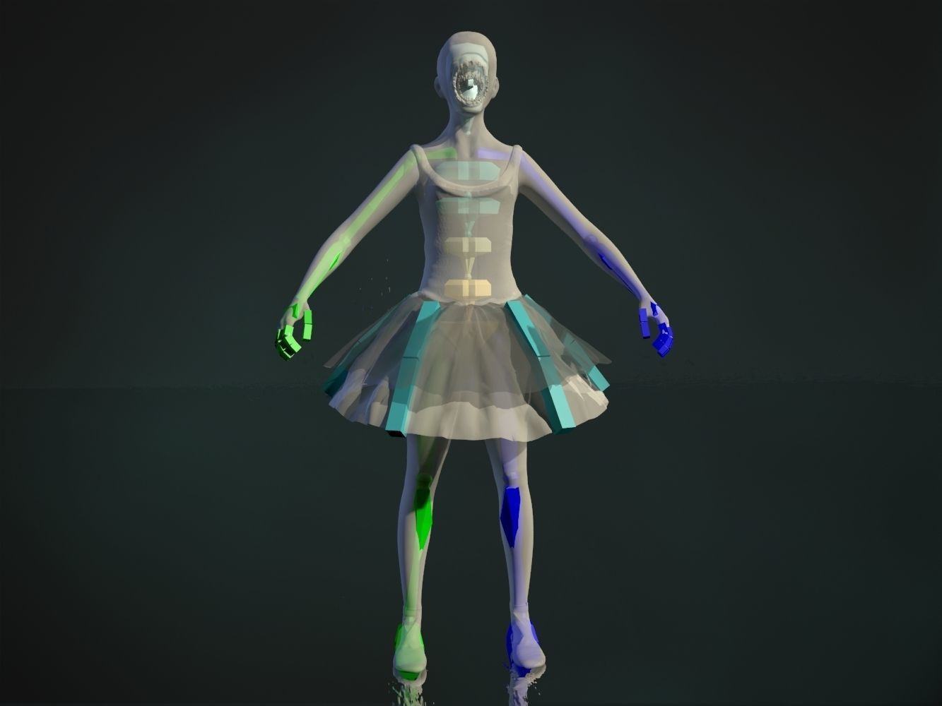 Sugarplum Fairy Low-poly 3D model_21