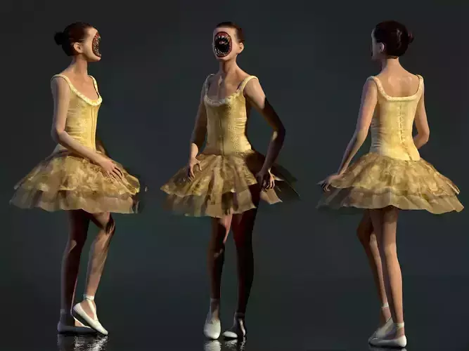 Sugarplum Fairy Low-poly 3D model