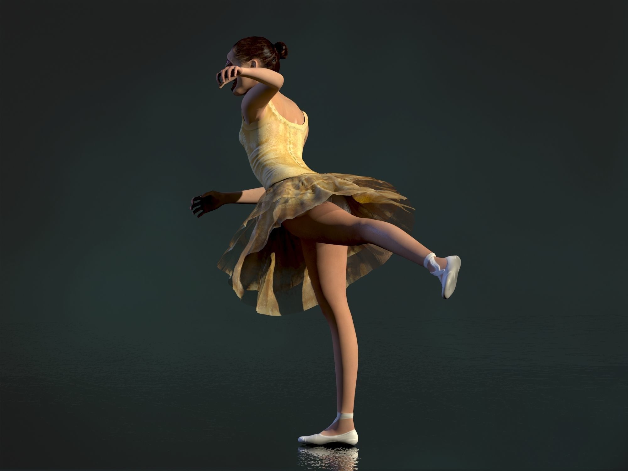 Sugarplum Fairy Low-poly 3D model_17