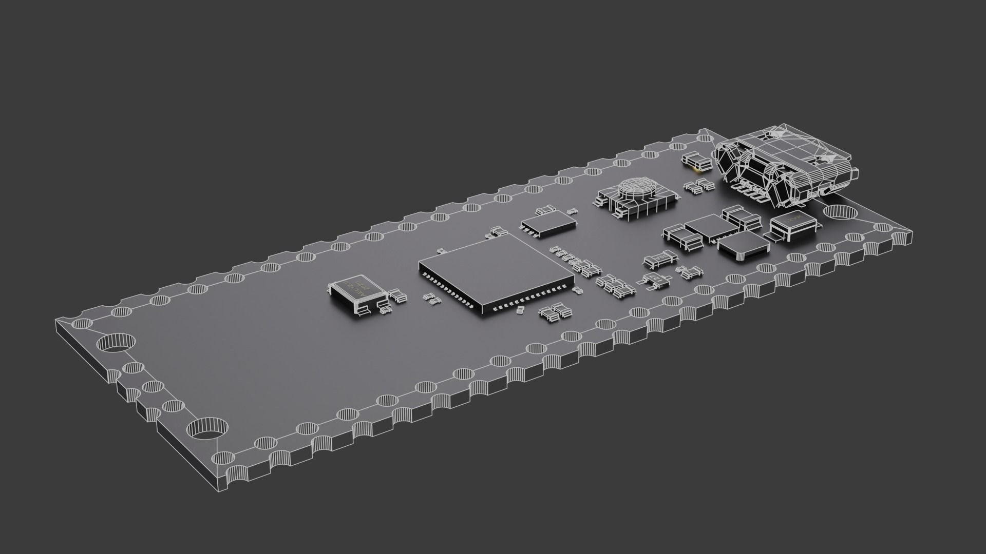 3D model Raspberry pi pico VR / AR / low-poly | CGTrader