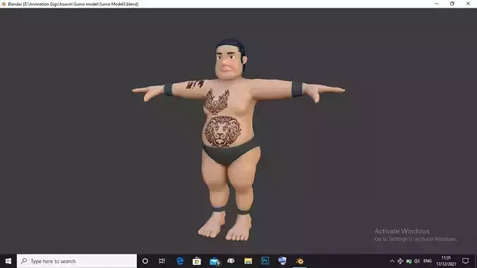 Sumo Man 3D model