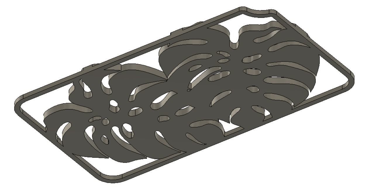 Soap Holder Dish Plant Monstera - 2 Models 3D print model_13