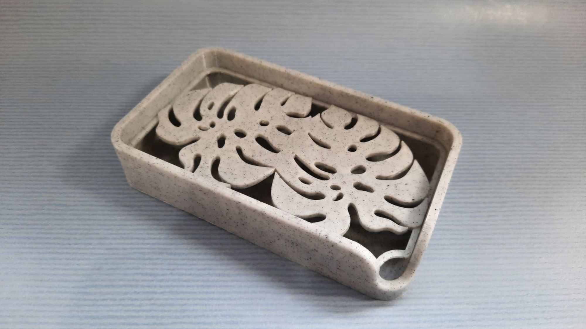 Soap Holder Dish Plant Monstera - 2 Models 3D print model_2