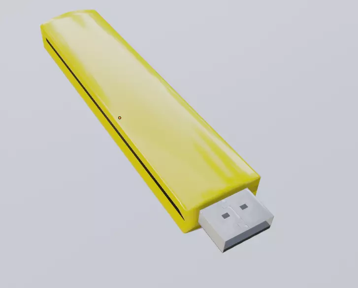 realistic pendrive usb flash drive 3D model