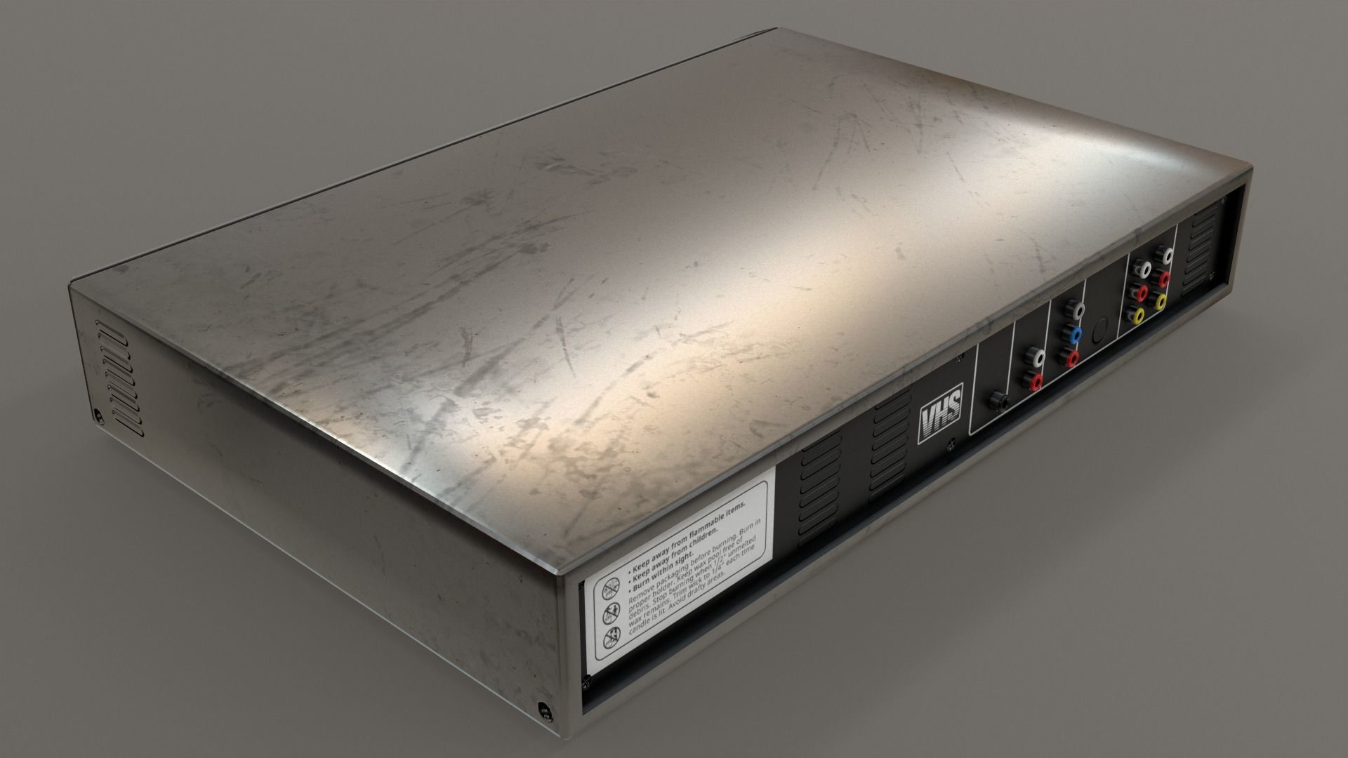 VHS Player Game Asset Low-poly 3D model_7