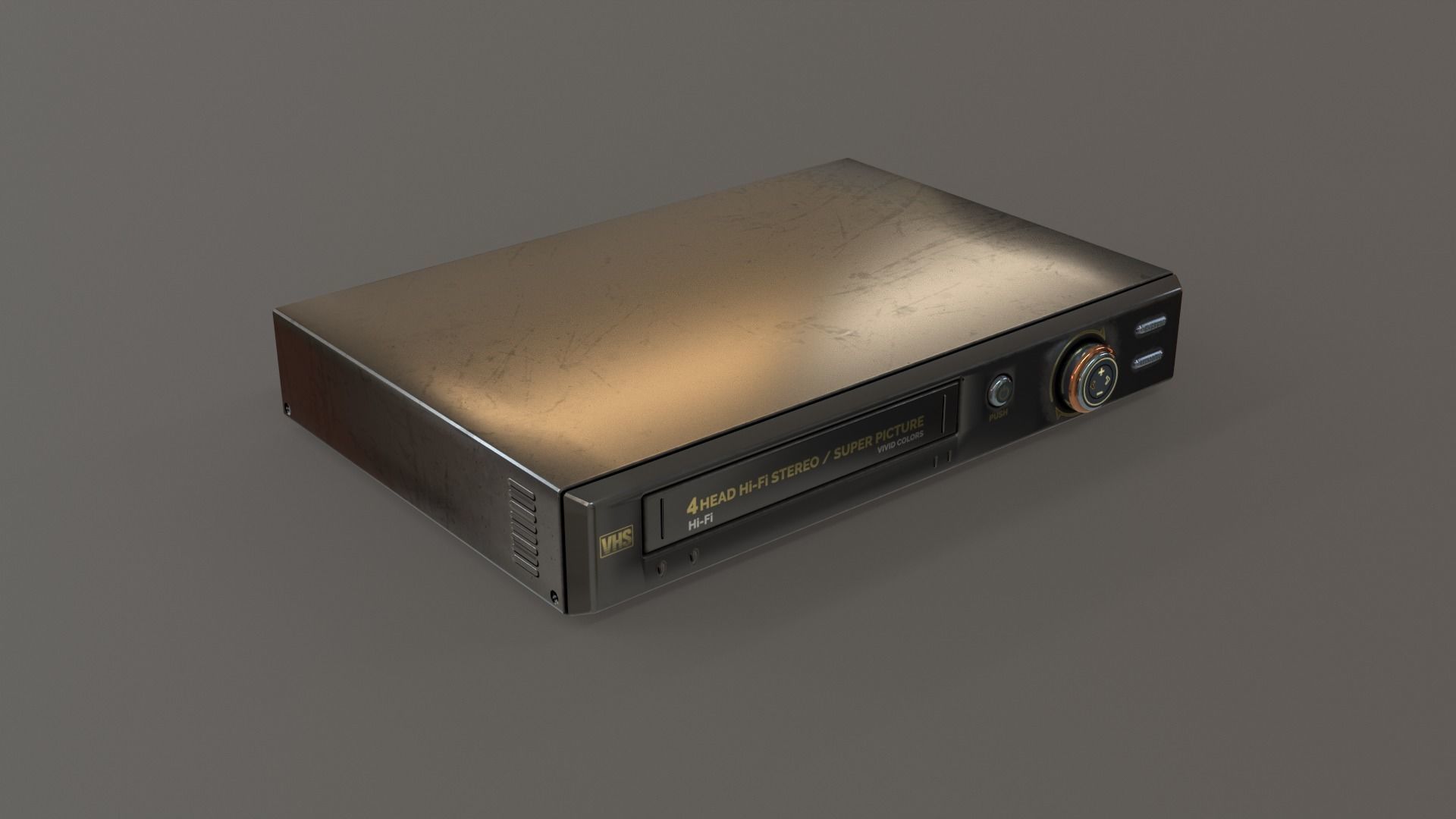 VHS Player Game Asset Low-poly 3D model_14