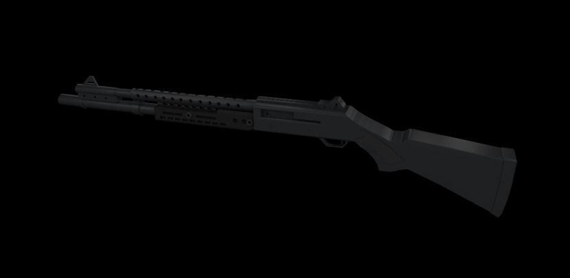 Dmr rifle 3D model_2