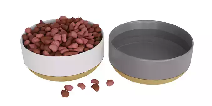 Pets Bowls BLENDER 3D Model Cycles
