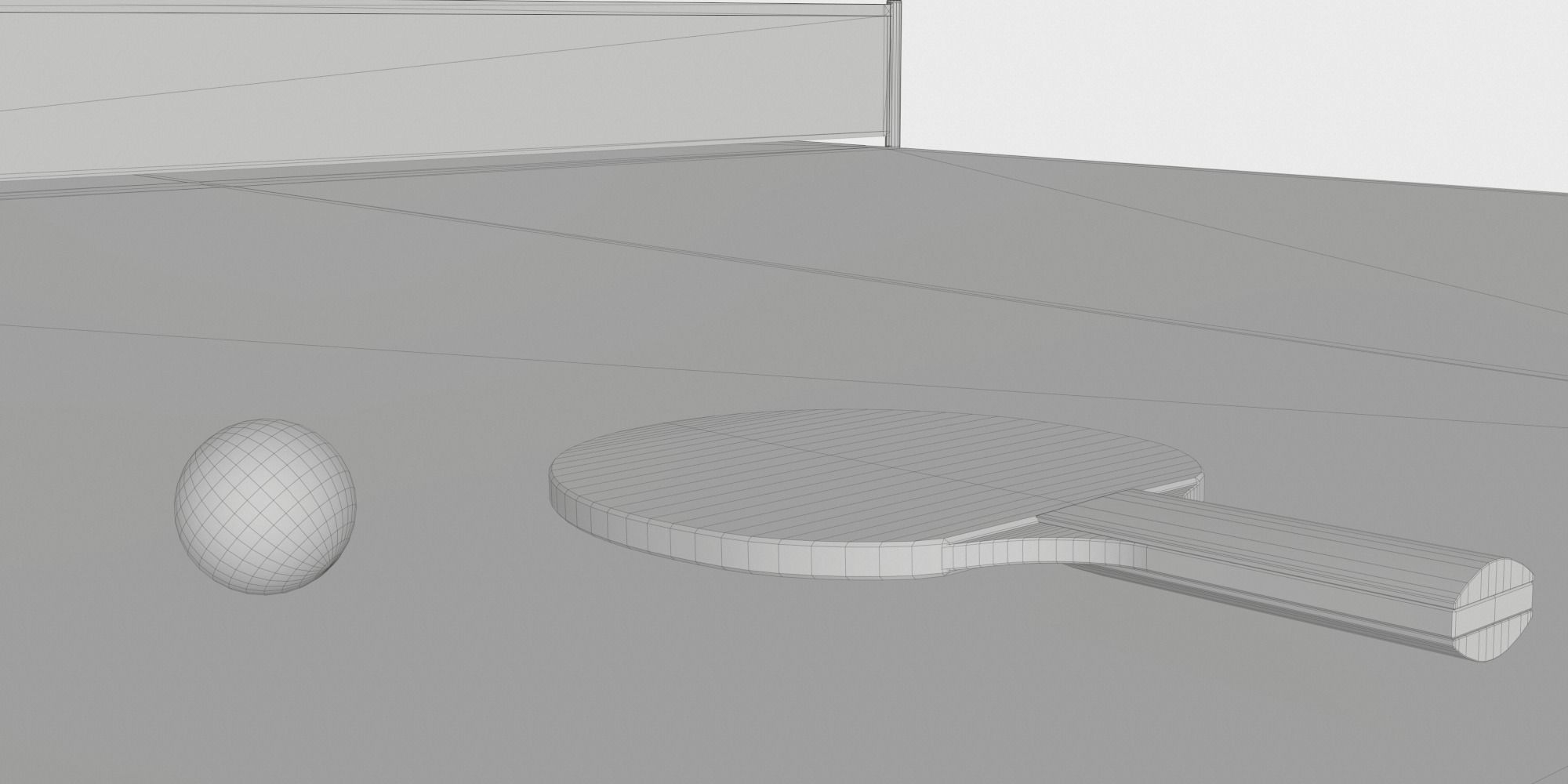 Ping Pong Table BLENDER 3D Model Cycles 3D model_1