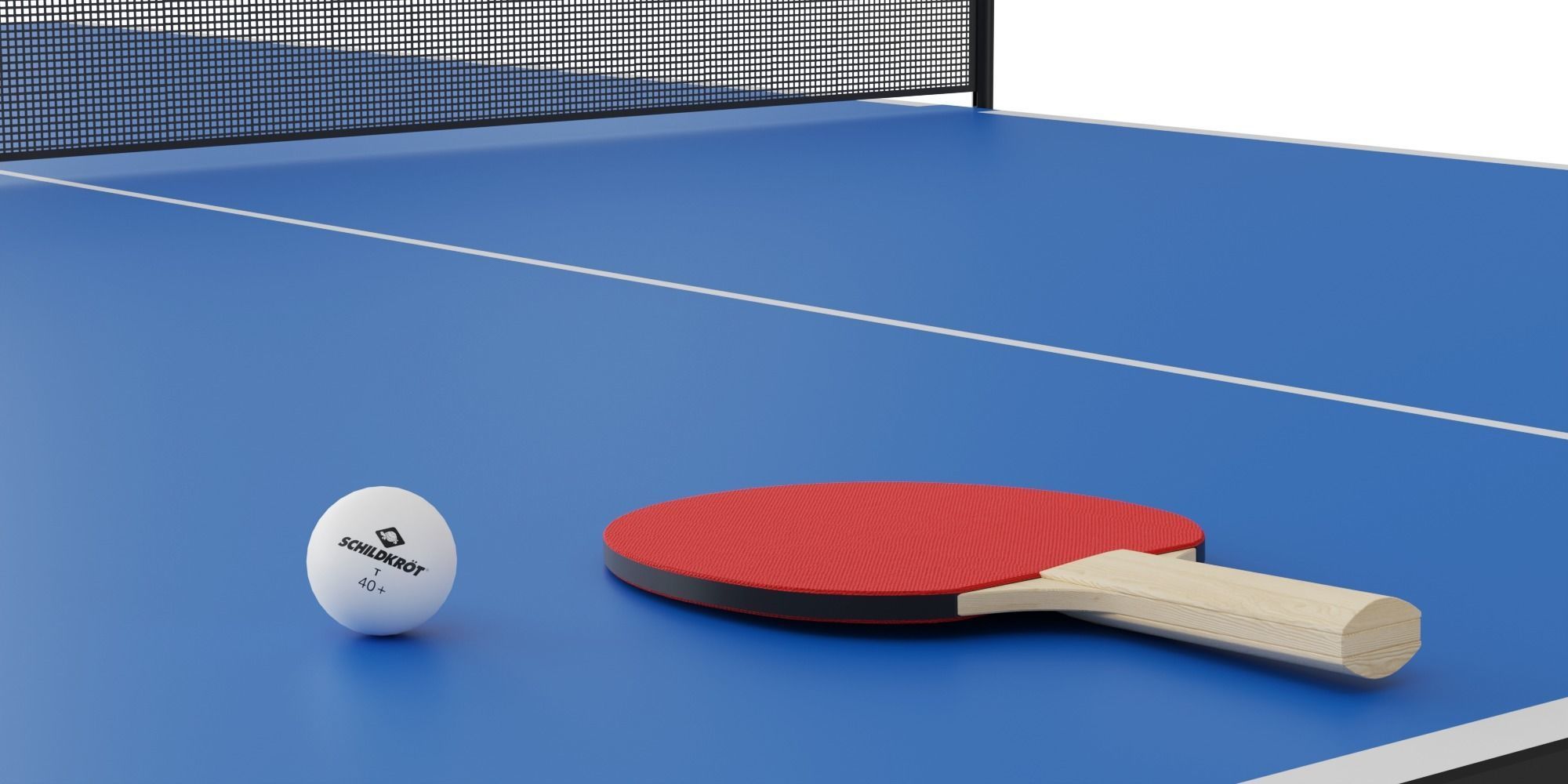 Ping Pong Table BLENDER 3D Model Cycles 3D model_4
