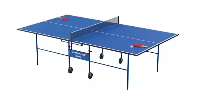 Ping Pong Table BLENDER 3D Model Cycles