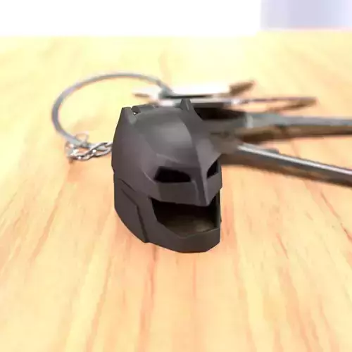 Batman Helmet Keychain