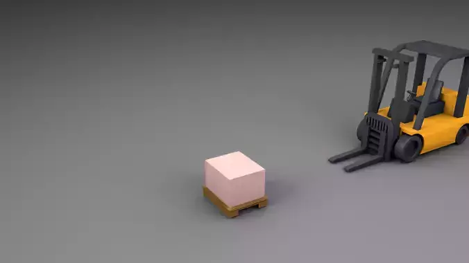 Fork Lift - Low Poly 