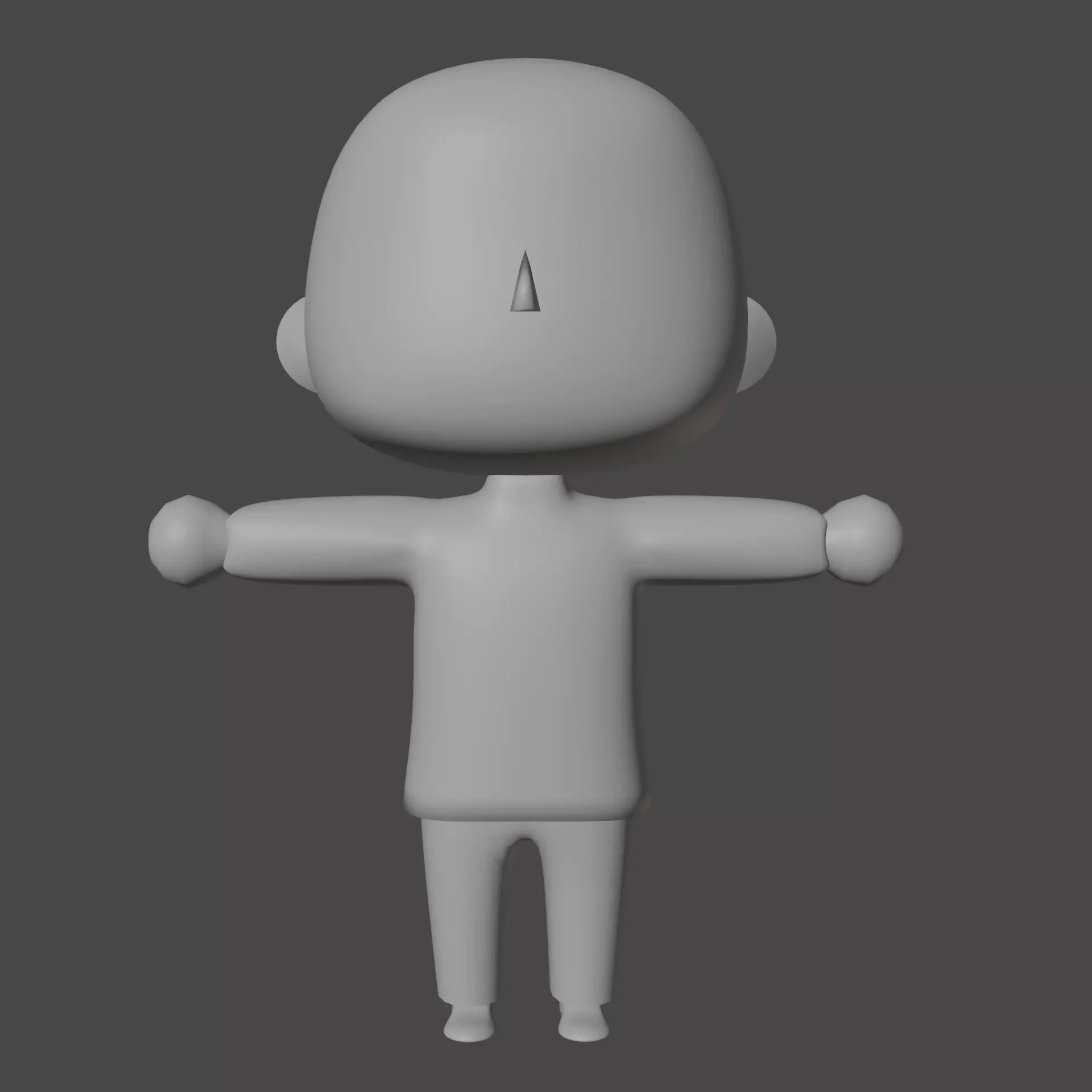 Animal crossing base character Free 3D model