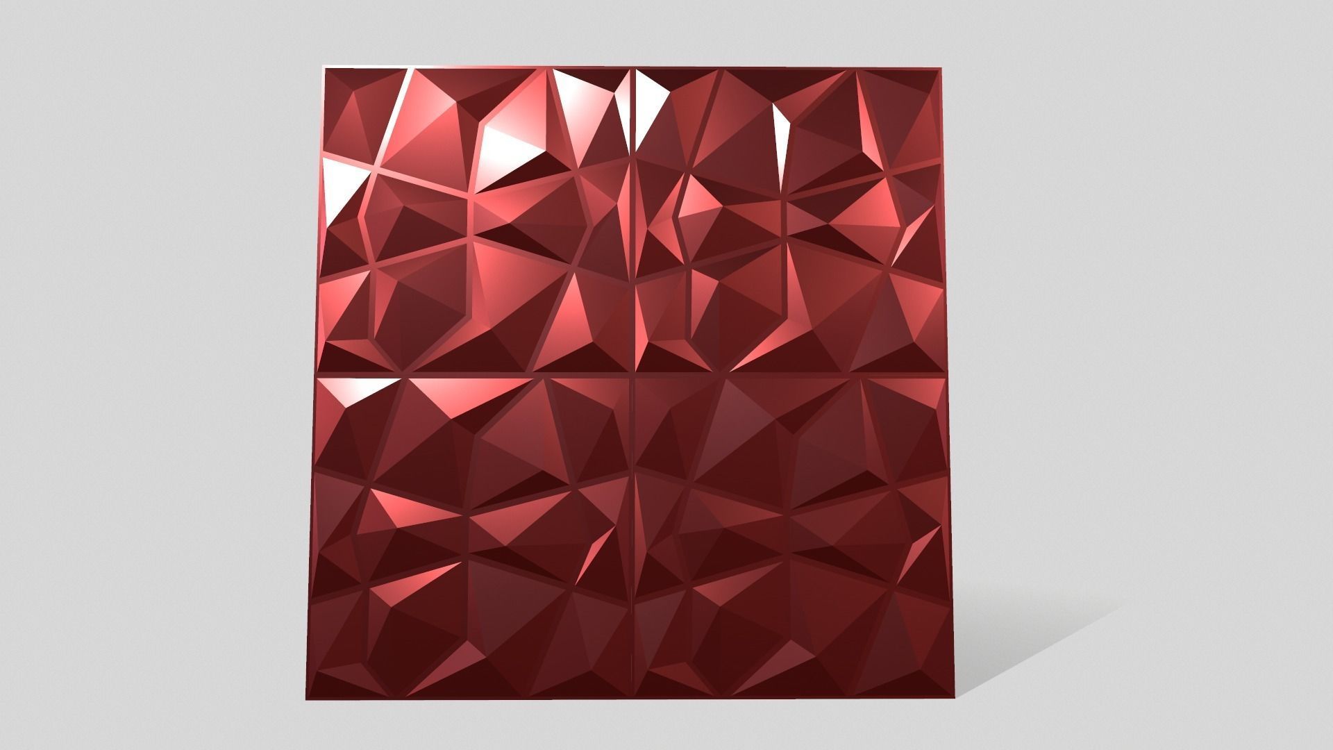 Wall Panel Low-poly 3D model_11