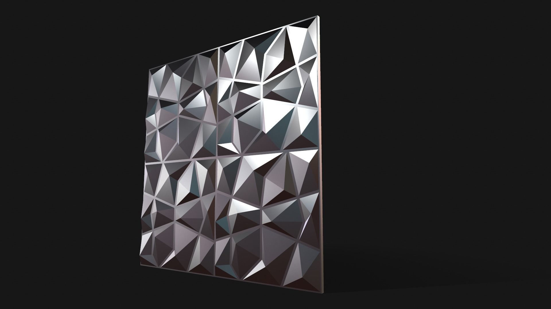 Wall Panel Low-poly 3D model_8