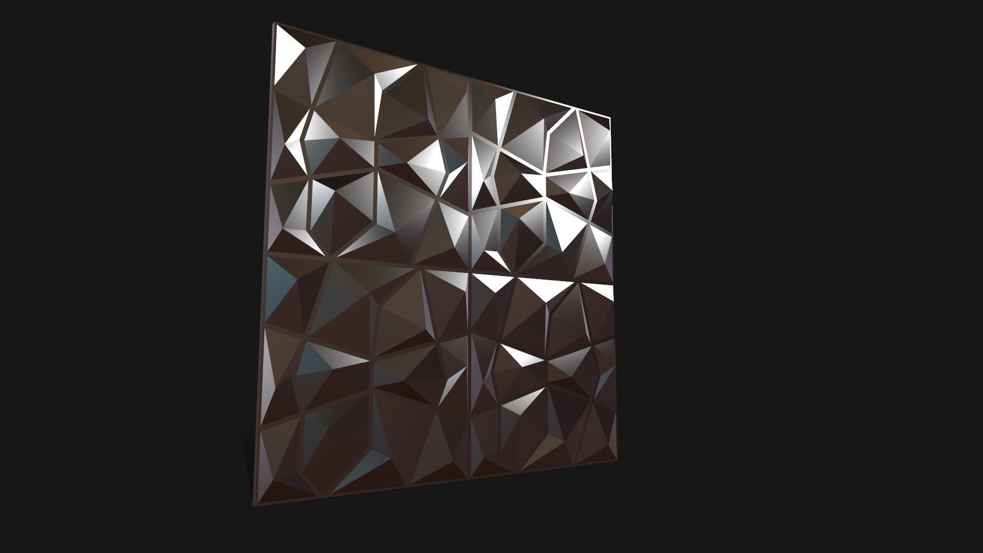 Wall Panel Low-poly 3D model_10
