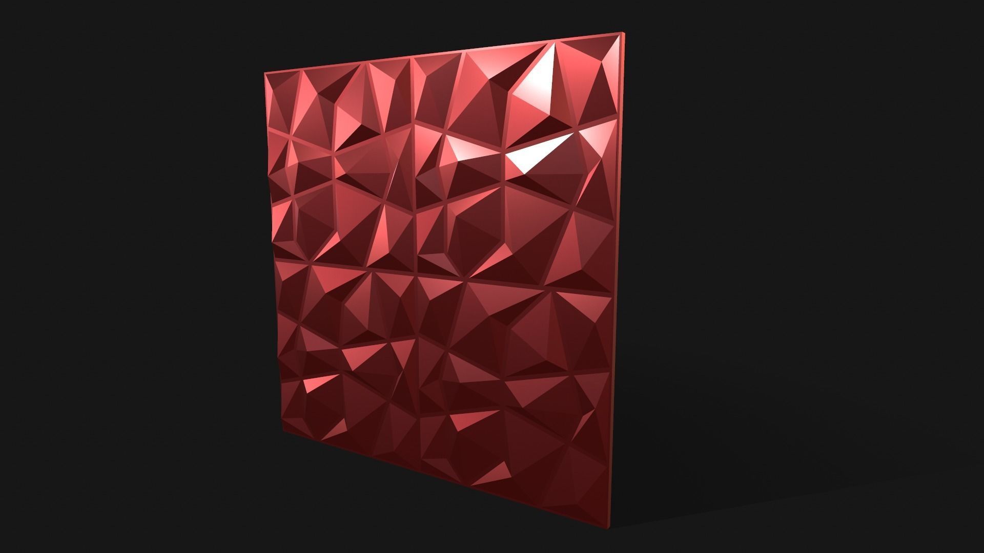 Wall Panel Low-poly 3D model_4