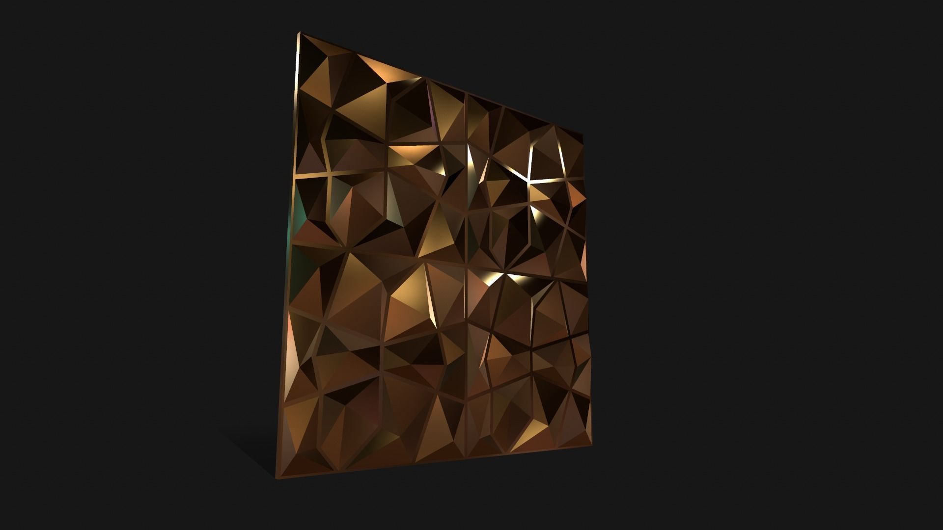 Wall Panel Low-poly 3D model_6