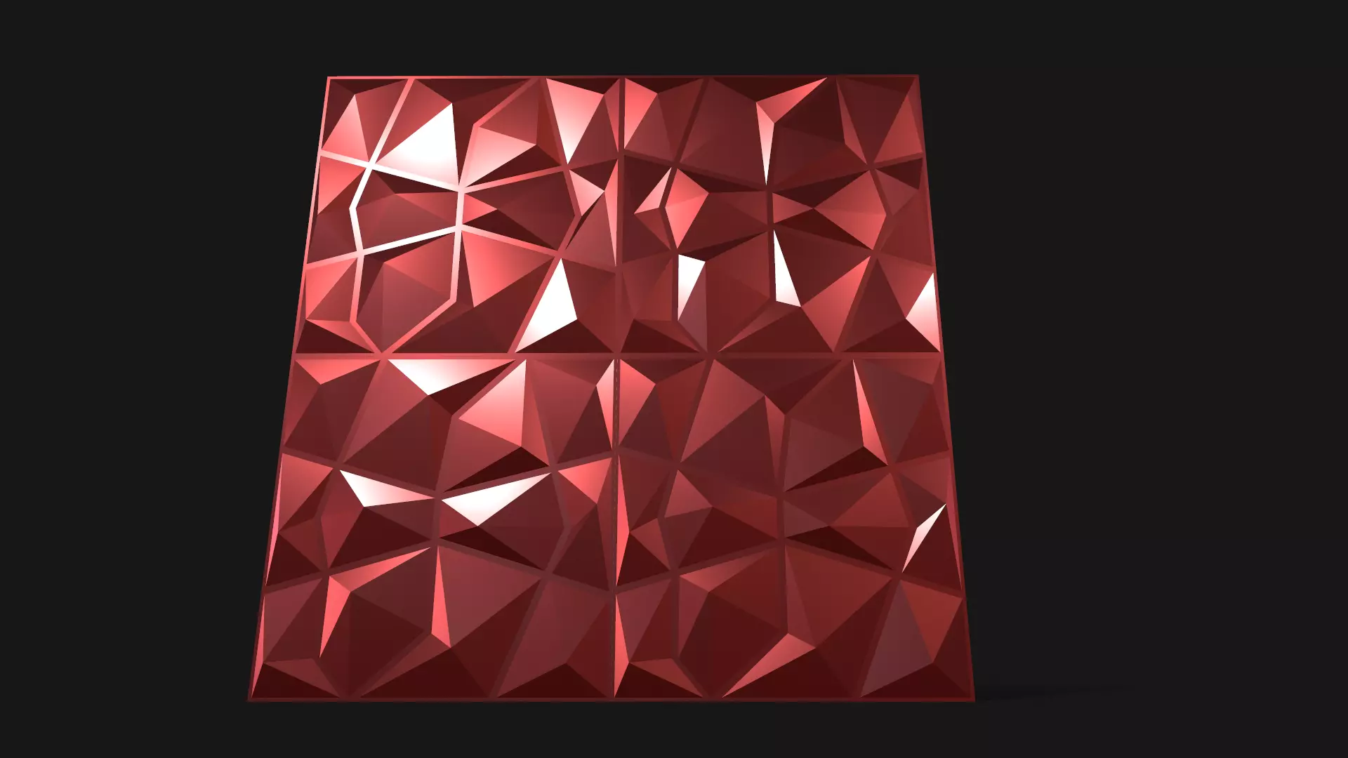 Wall Panel Low-poly 3D model_0