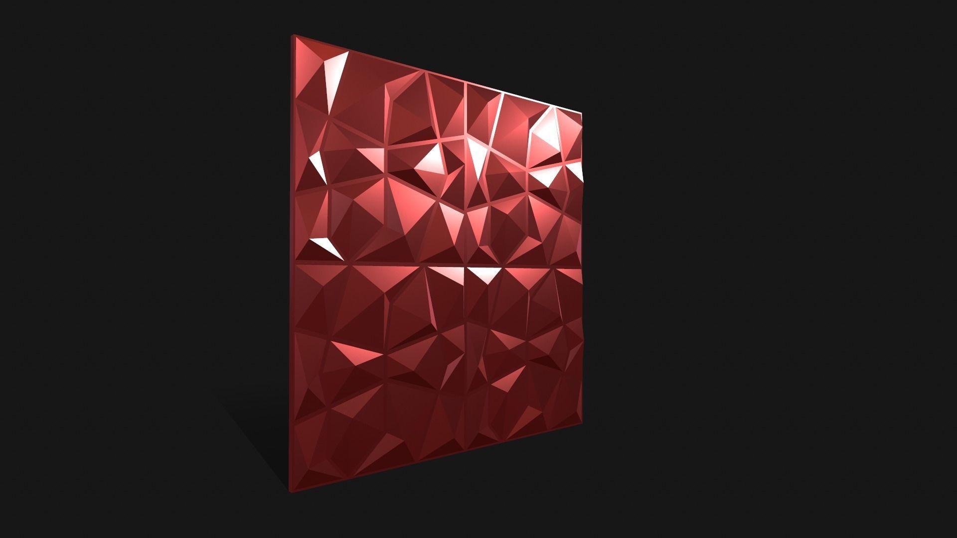 Wall Panel Low-poly 3D model_7