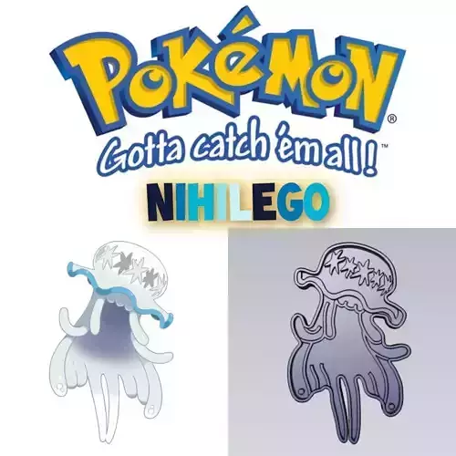 Amazing Pokemon Nihilego Cookie Cutter Stamp Cake Decorating  3D model