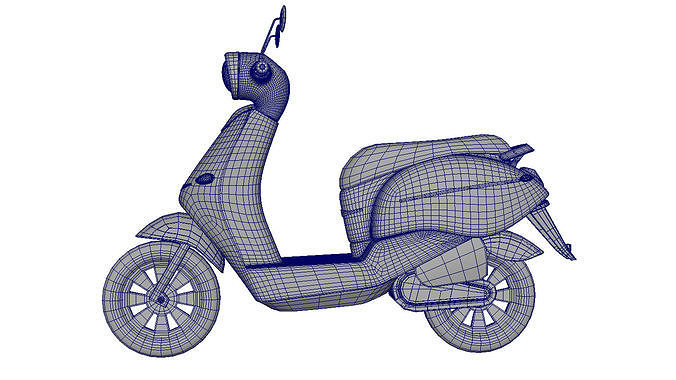 model moped scooter motobike 3D model
