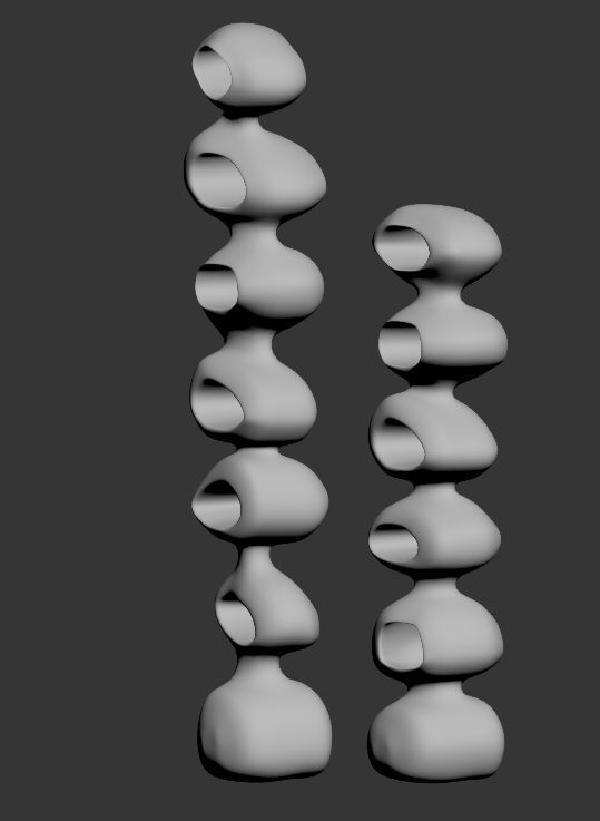 organic decoration Low-poly 3D model_6