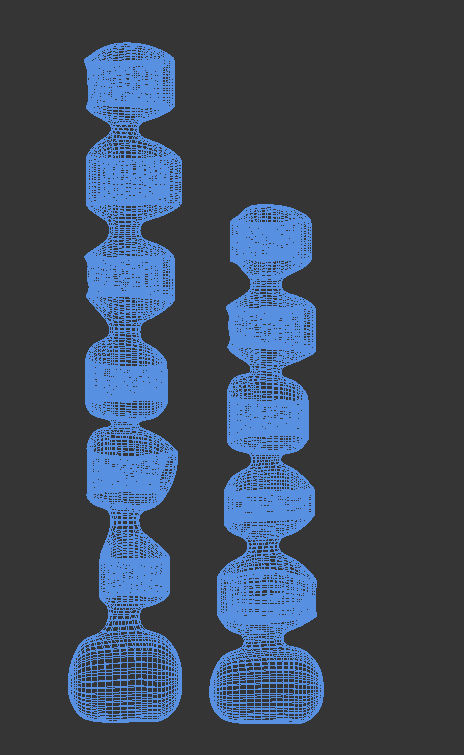 organic decoration Low-poly 3D model_4