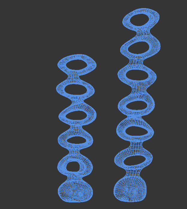 organic decoration Low-poly 3D model_5