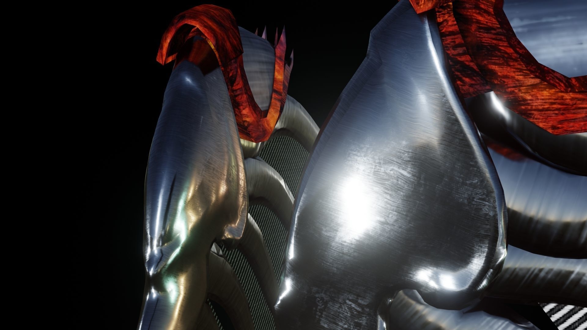 Wings of apocalypse Low-poly 3D model_5