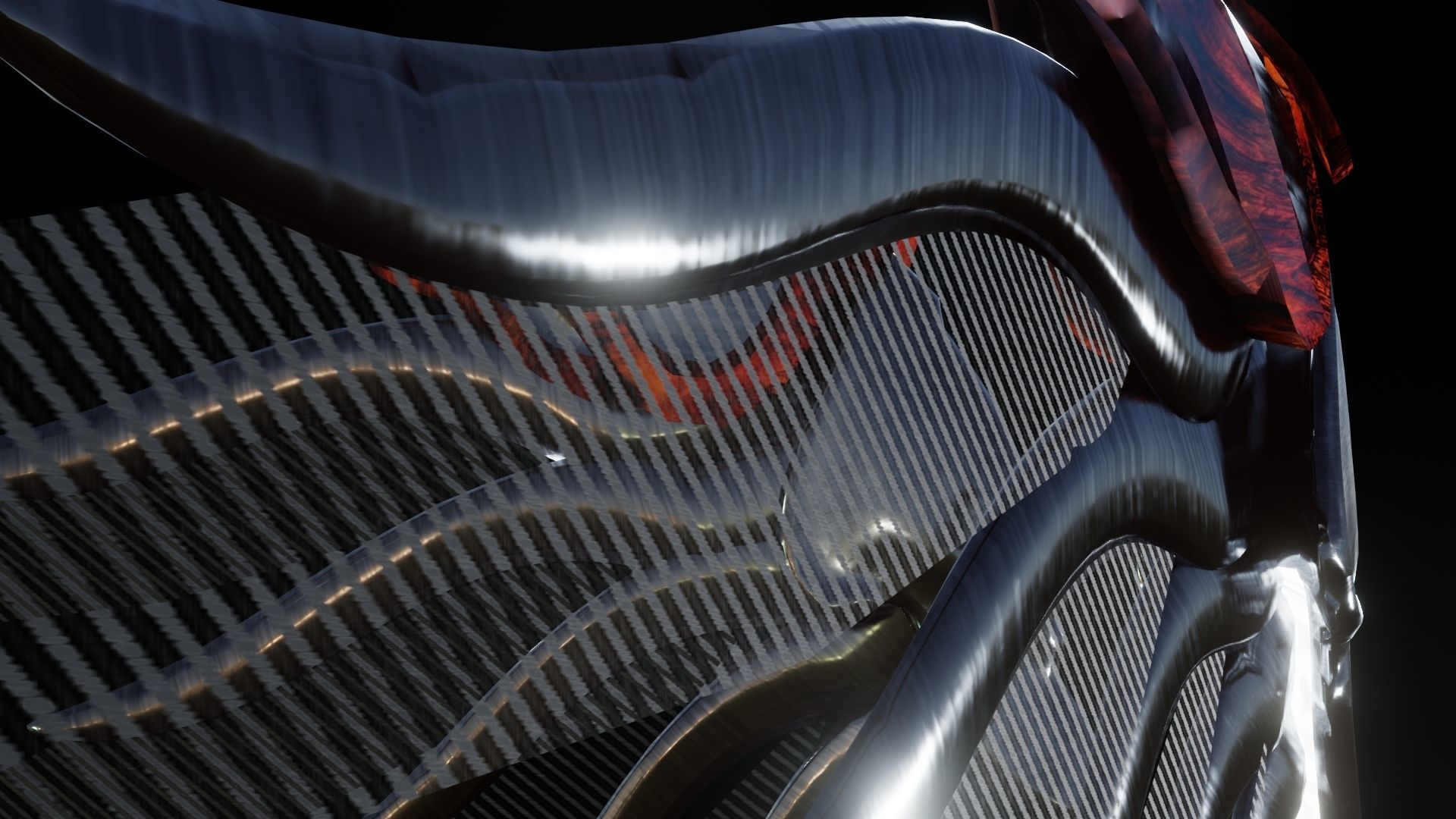 Wings of apocalypse Low-poly 3D model_4