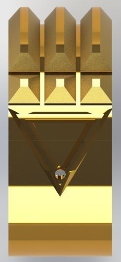 Original Atlantis Ring - golden ratio 3D print model_7