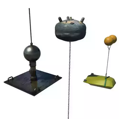 Collection Of 3 Mines - Bombs