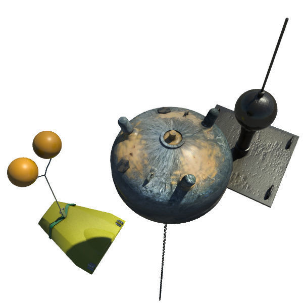 Collection Of 3 Mines - Bombs 3D model_3