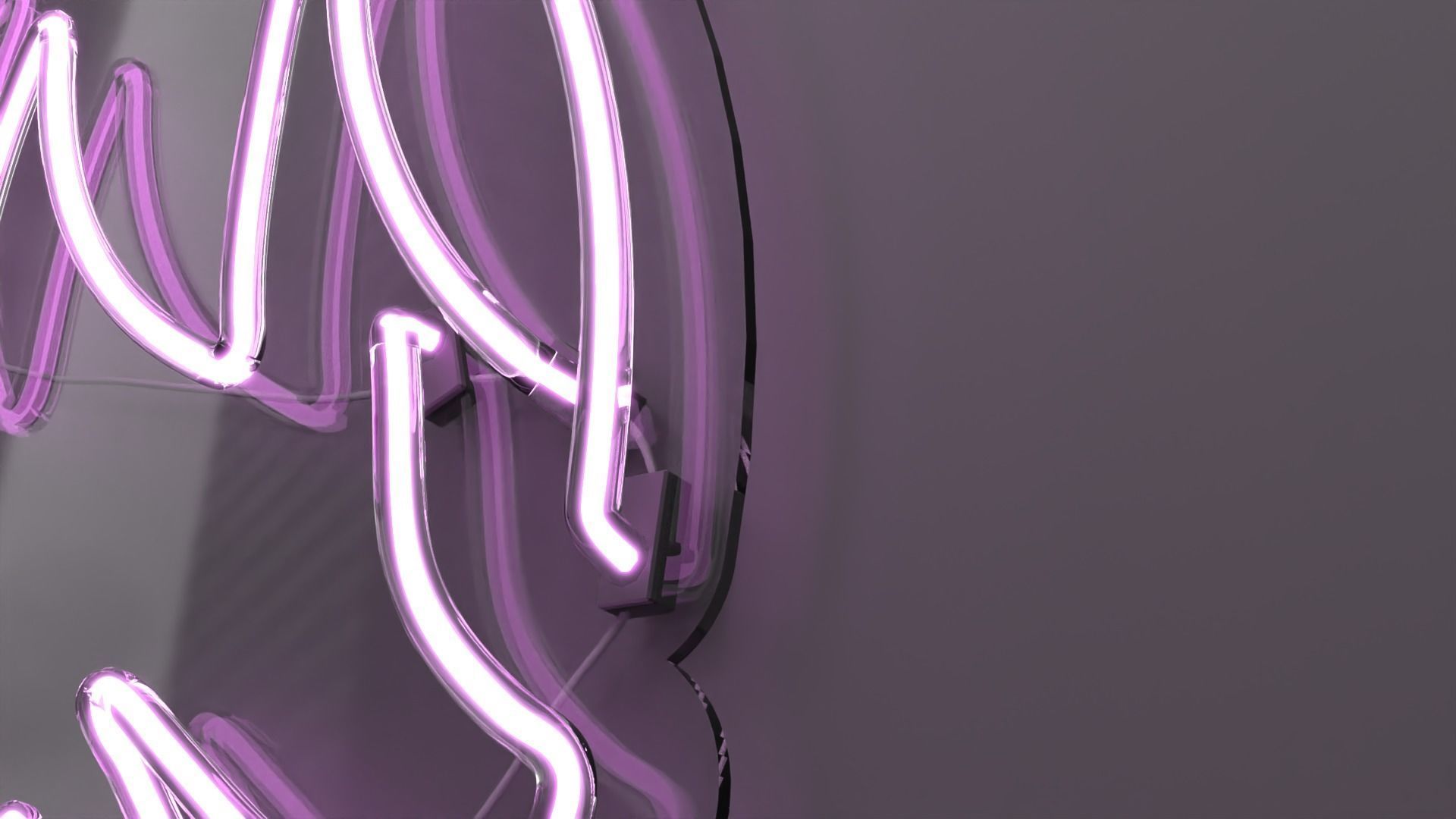 Angel Wings - Neon Sign 3D model_6